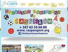 Tablet Screenshot of caspersport.org